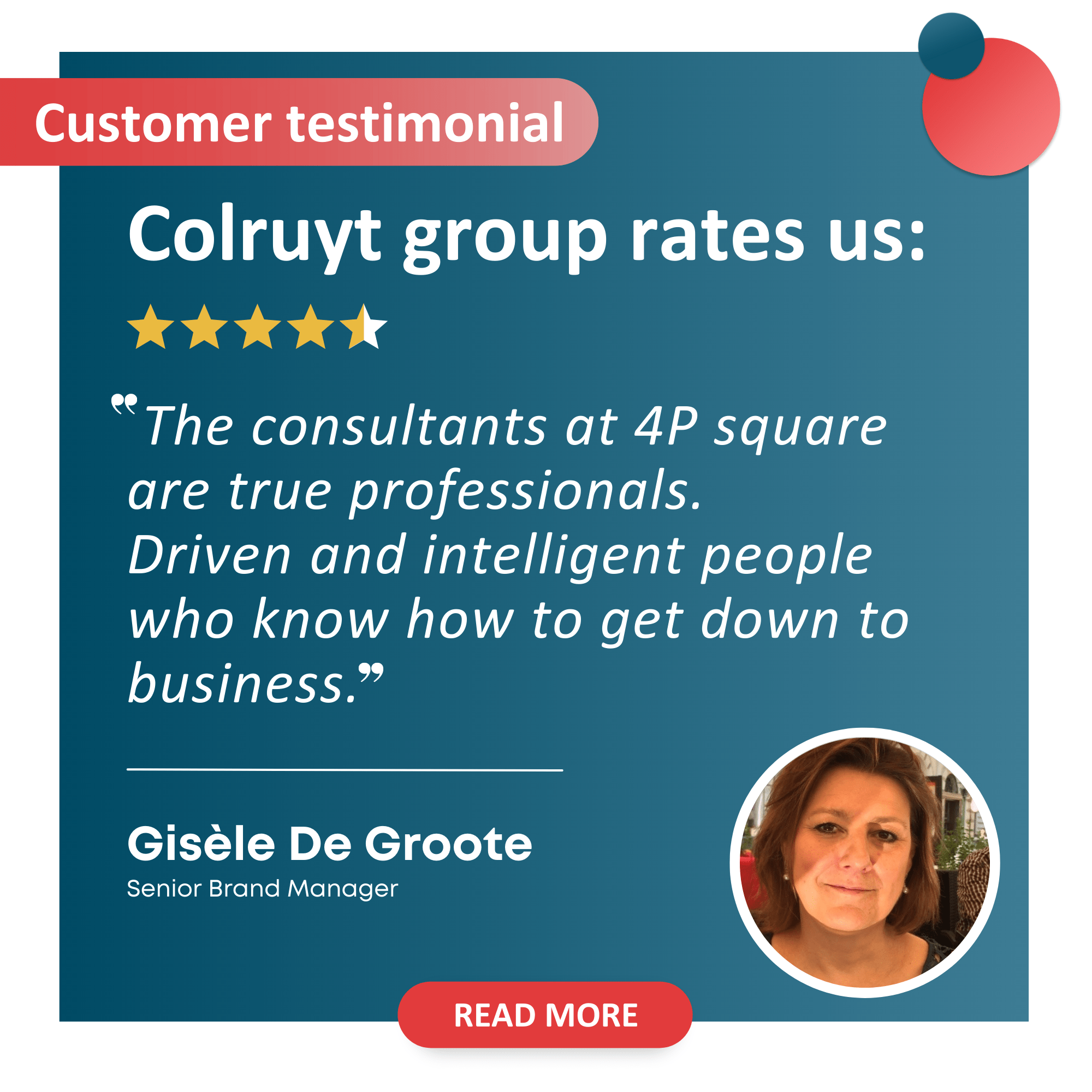 Customer testimonial Colruyt